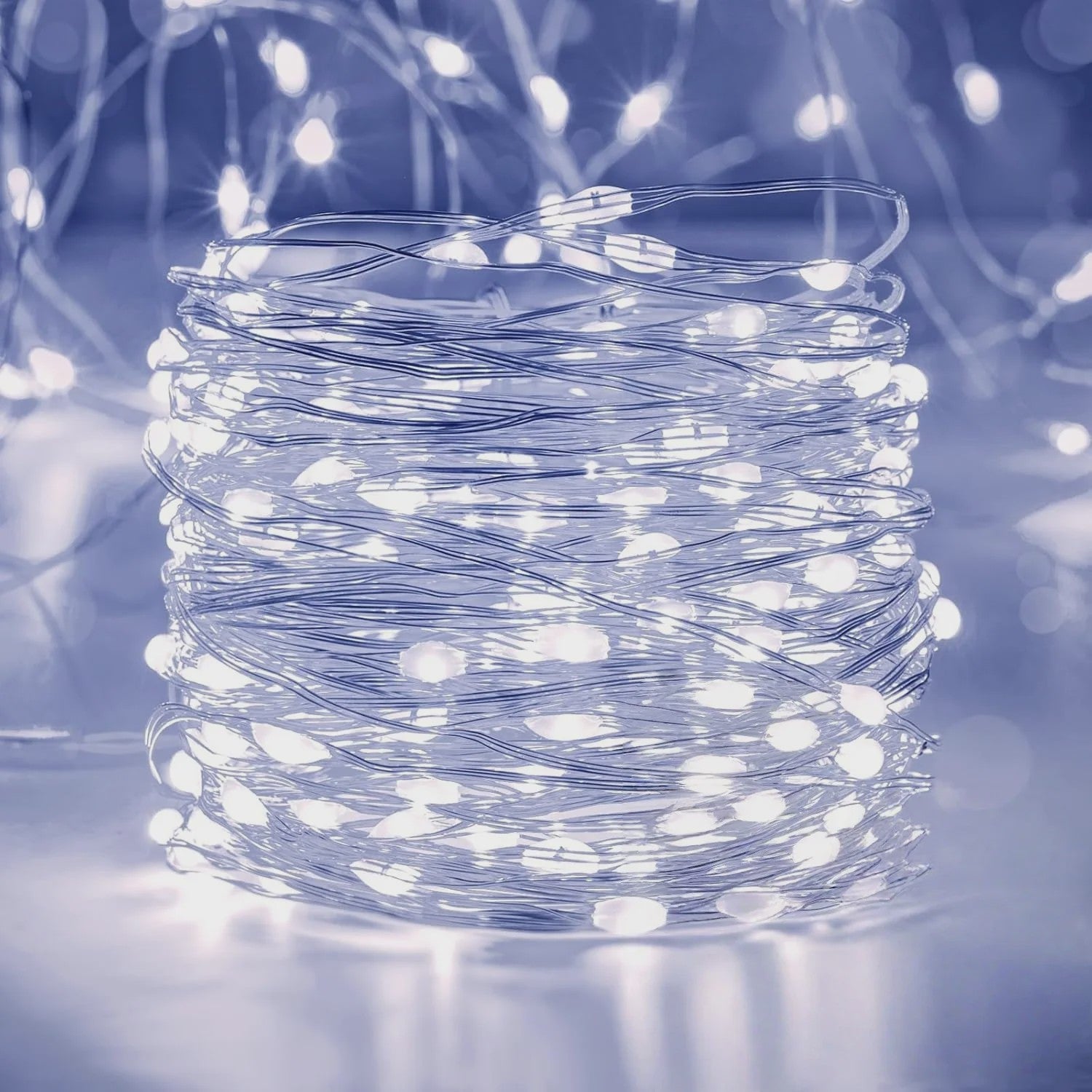 Sfeervolle Batterij-Aangedreven LED Snoerlichtjes met Koperdraad - 10-100 LED