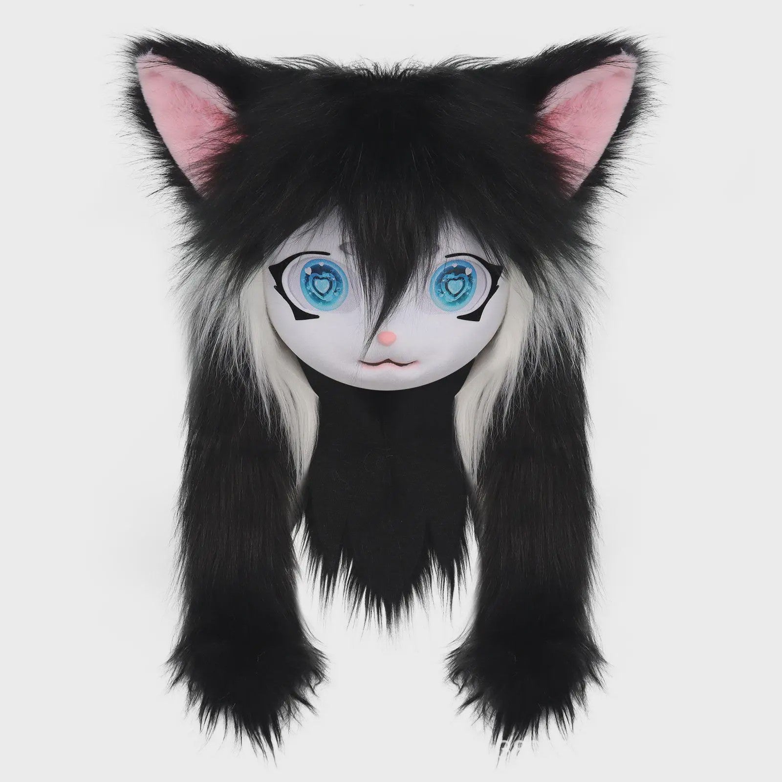 Furry Cosplay Masker Hoofddeksel - Kat & Konijn Stijl voor Kinderen & Feestjes