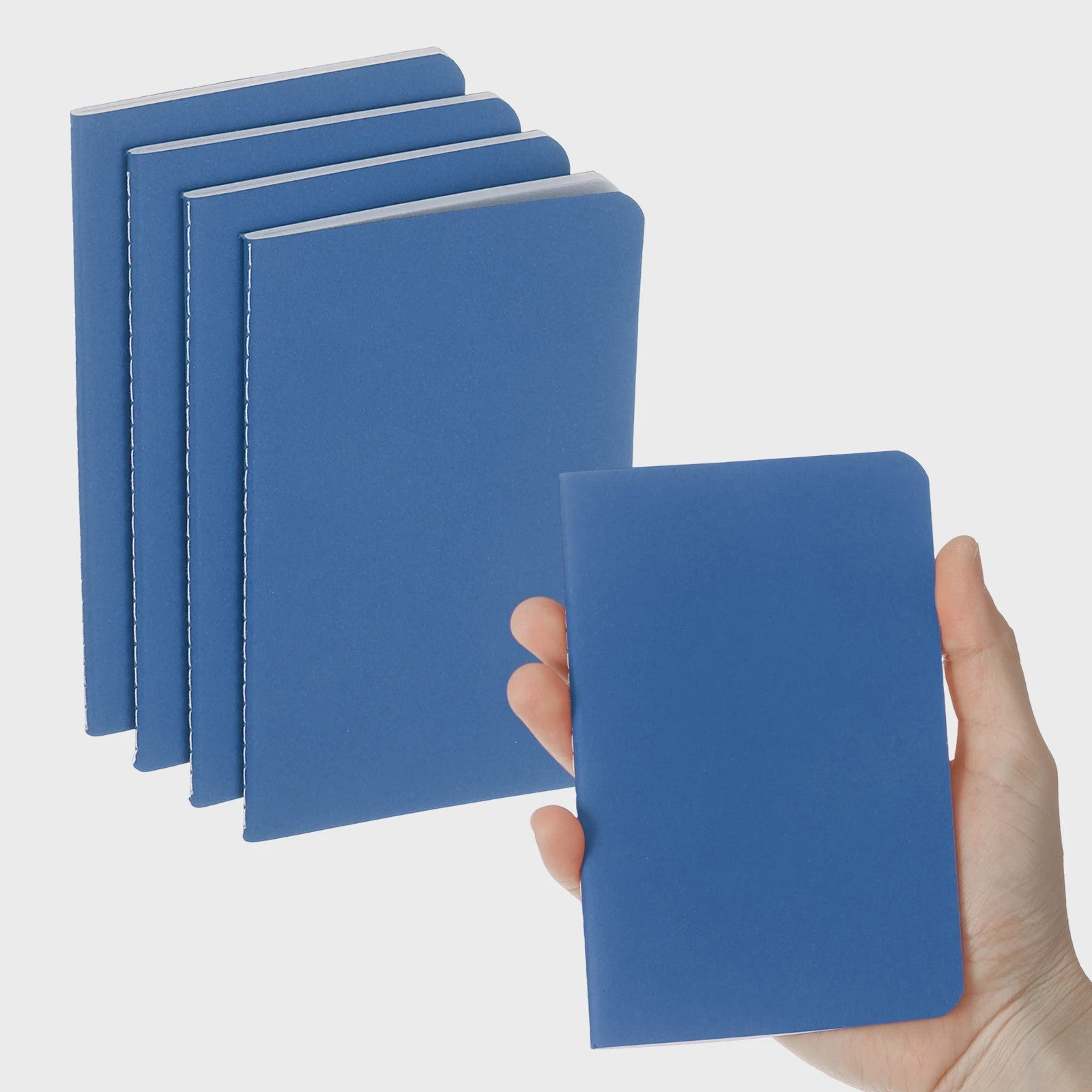Set van 4/6 Mini A6 Notitieboekjes - Kraft Paper, Gelinieerd, Draagbaar Memo Pad