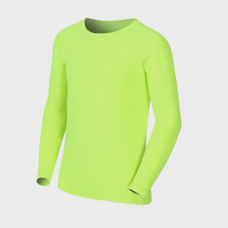 Kids Children Boy Girl Compression Running Long T Shirt Fitness Sport Basketball Football Gym Sportswear Soccer Clothes 25