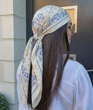 Luxe Zijden Vierkante Sjaal 90x90cm - Stijlvol Foulard voor Dames