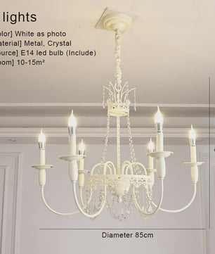 Moderne Kristallen Kroonluchter met 6 Lichtpunten - Stijlvolle Woonkamer & Slaapkamer Verlichting