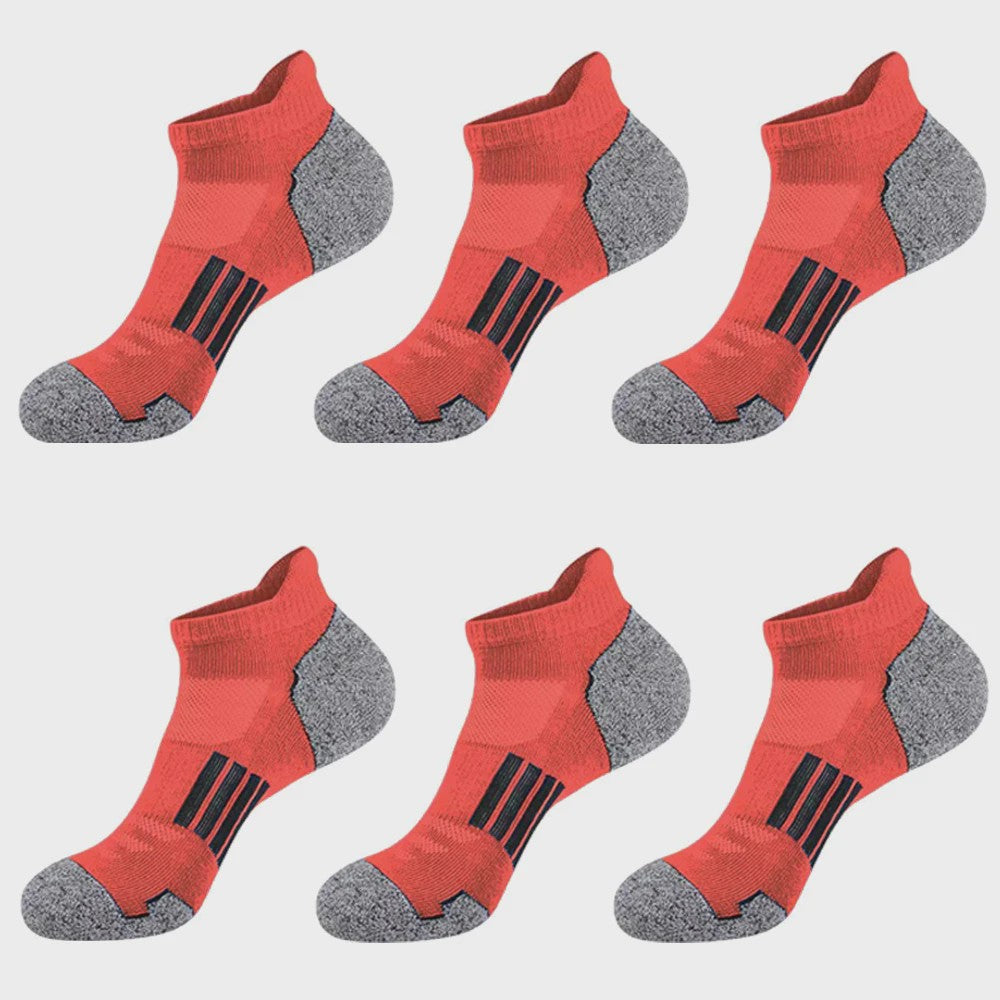 12 Paar Unisex Ademende Sportsokken - Lage Sokken voor Kinderen & Volwassenen (Maat 33-46)