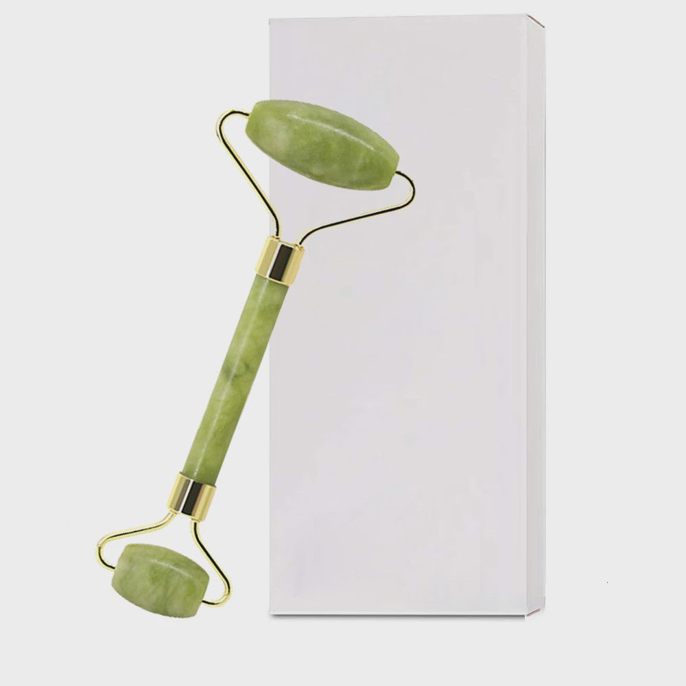 Jade Roller & Gua Sha Set: Dubbelzijdige Gezichtsroller voor Lifting en Ontzwellen