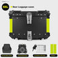 KEMIMOTO Universele Aluminium Motor Topkoffer 65L met Lederen Voering