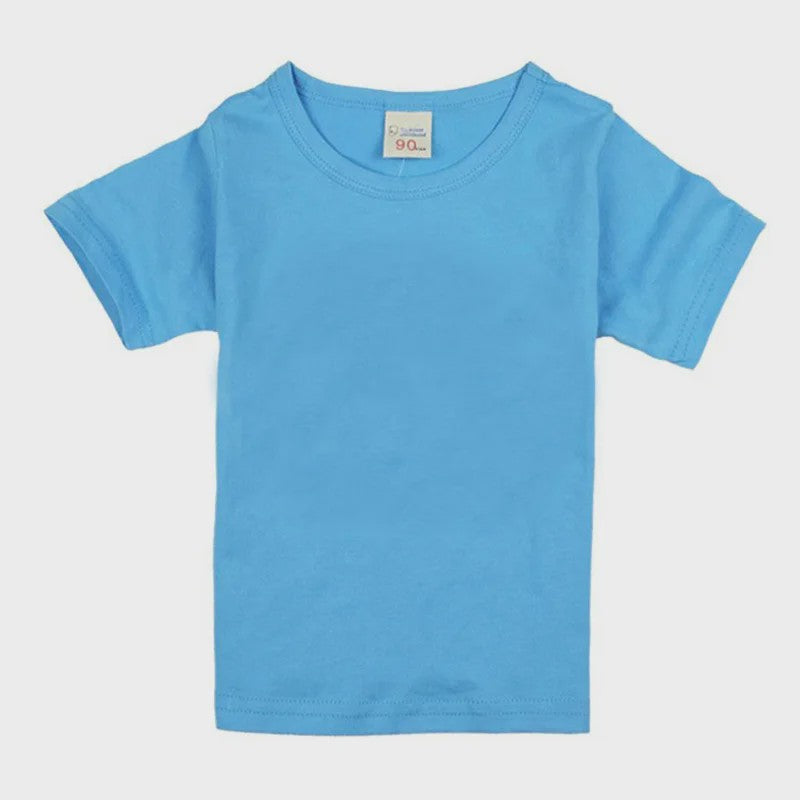 Kinder T-shirt Korte Mouw Katoen Zomer - Jongens & Meisjes (1-14 Jaar)