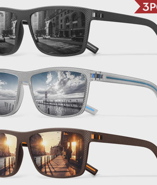 Designer Polarized Zonnebrillen Set voor Heren & Dames | UV400 Bescherming | Ideaal voor Buitenactiviteiten