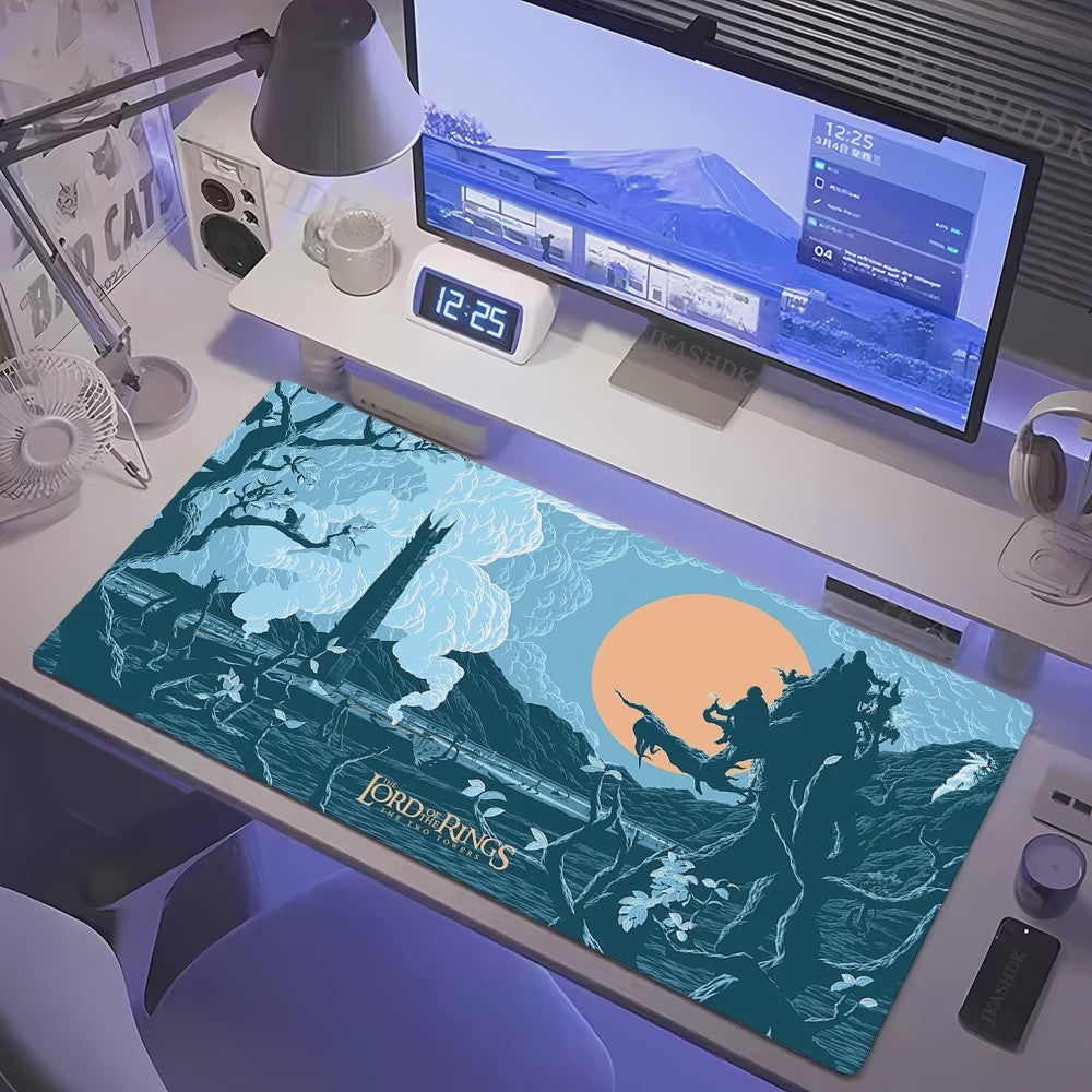 Grote Gaming Muismat XL - Lotrs Film Thema Deskmat voor PC & Bureau