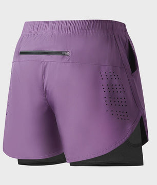 Heren Sportshorts Dubbellaags - Sneldrogend & Comfortabel voor Fitness en Hardlopen