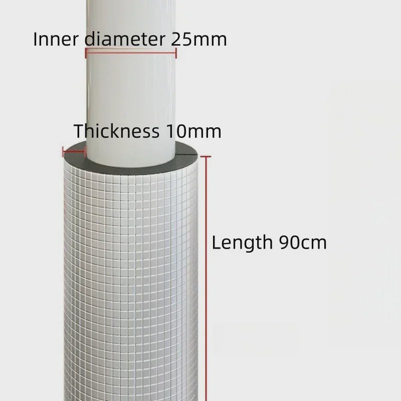 Zelfklevende Schuim Pijpisolatie met Aluminiumfolie - 16-60mm