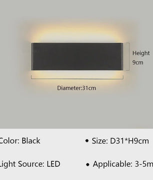 Moderne LED Wandlamp - Stijlvolle Verlichting voor Woonkamer, Slaapkamer & Hal