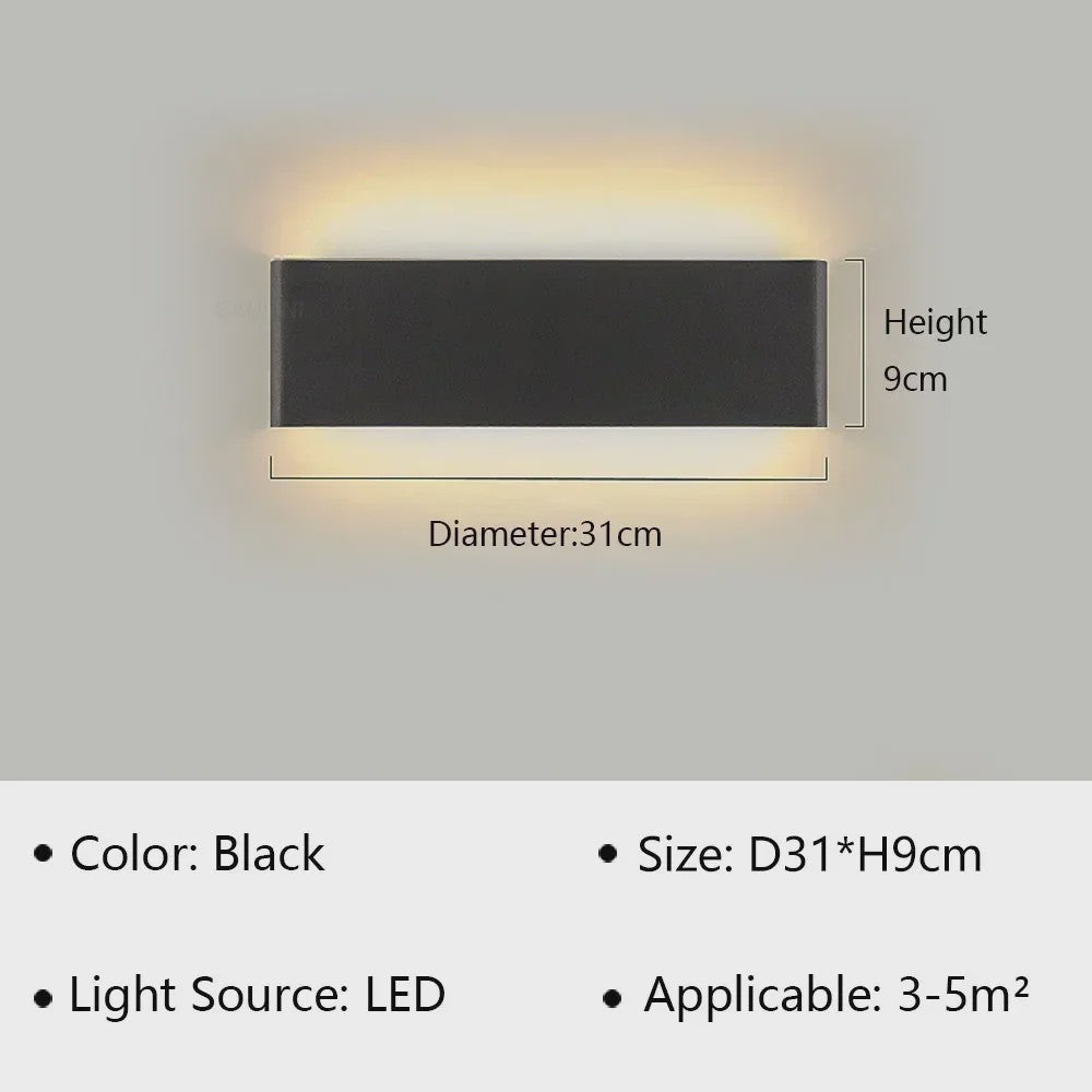 Moderne LED Wandlamp - Stijlvolle Verlichting voor Woonkamer, Slaapkamer & Hal