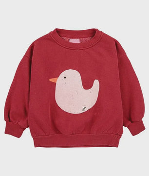 Children's Spring Autumn Hoodie Cartoon Print Unisex Sweatshirt European Style Top for Boys And Girls