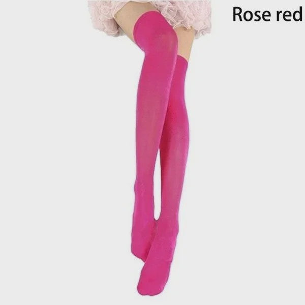 Dames Hoge Sokken Over de Knie - Zwart, Wit & Kleurrijk - Warm & Stijlvol