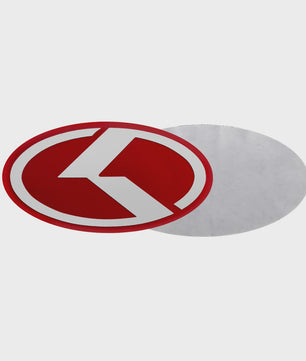 Stuurwiel Embleem Badge Sticker voor KIA Modellen (6.1x3.2cm)