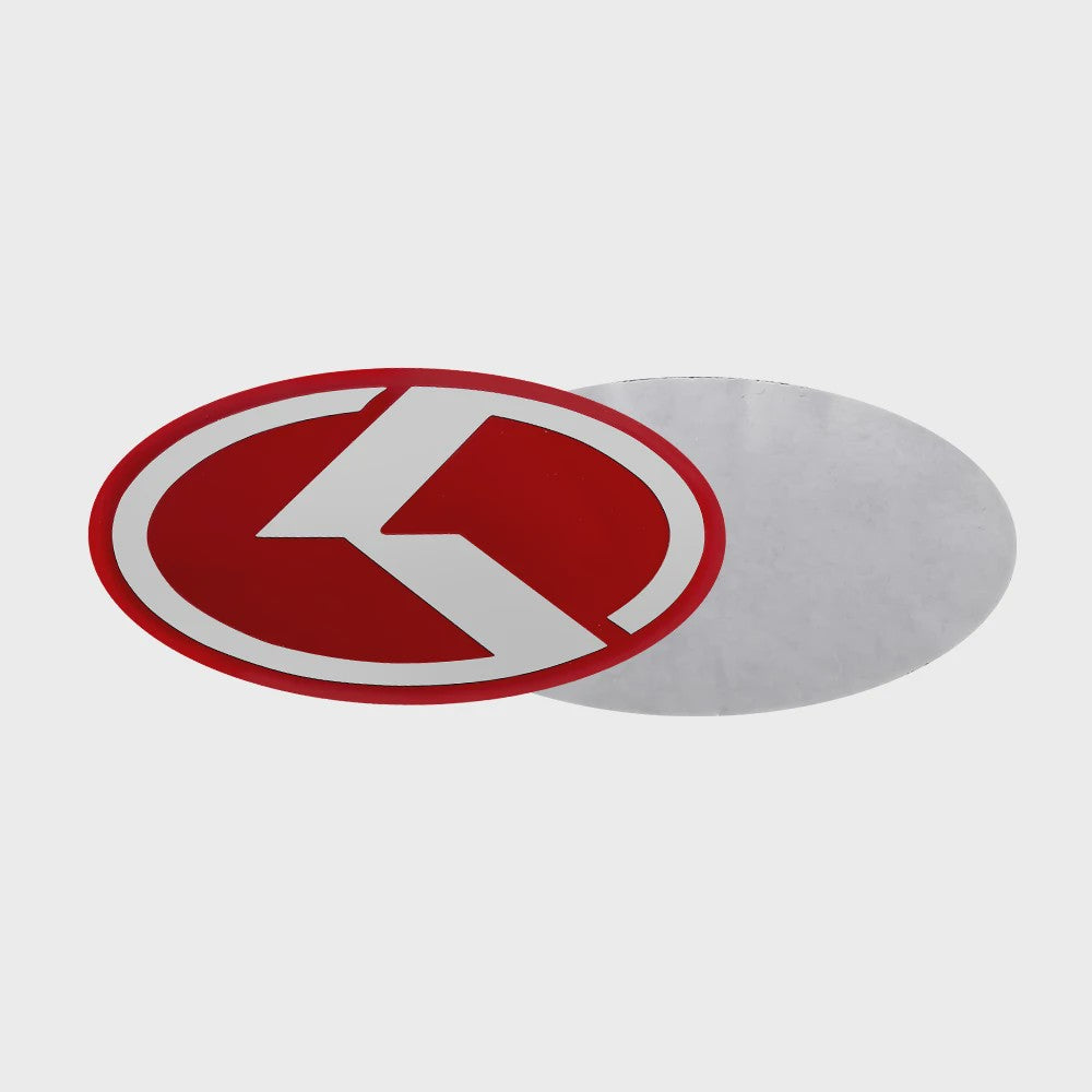 Stuurwiel Embleem Badge Sticker voor KIA Modellen (6.1x3.2cm)