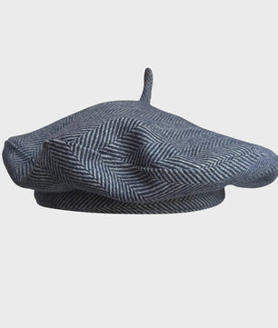 Stijlvolle Ruitjes Baret voor Dames - Retro Vliegende Schotel Hoed