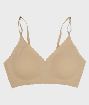 Naadloze Comfort Beha met Padded Cups en Golvende Rand - 9 Kleuren