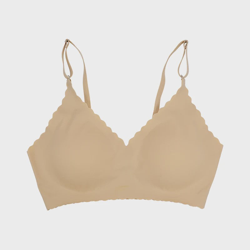 Naadloze Comfort Beha met Padded Cups en Golvende Rand - 9 Kleuren