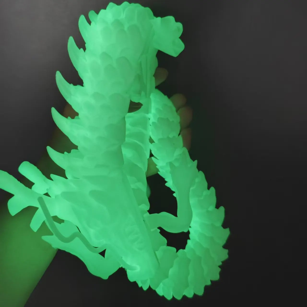 Beweegbare 3D Geprinte Draak Fidget Toy - 88cm Kristal Speelgoed voor ADHD & Cadeau