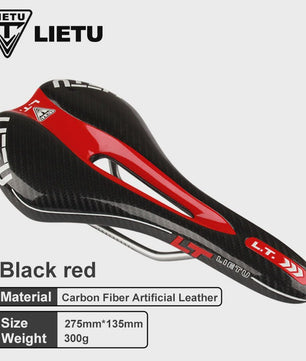 LIETU Fietzadel - Comfortabel MTB & Racefiets Zadel met Siliconen Gel Kussen en Antislip Grip