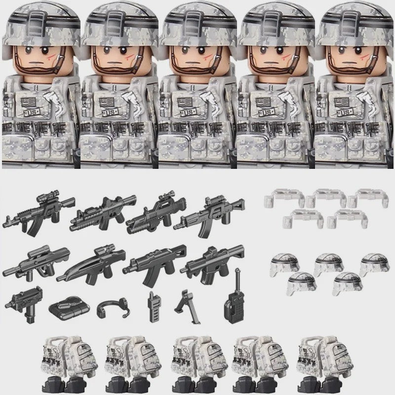 Bouwstenen Militaire Special Forces Commando Figuren met Wapens