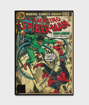 Retro Marvel Spider-Man Poster: Iconische Superheld Kunst voor aan de Muur