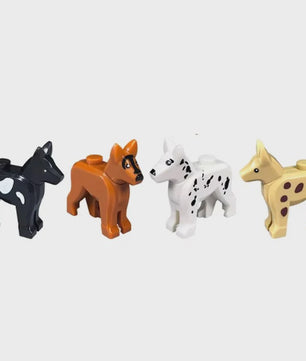 Bouwstenen Dierenpark Scene - Katten, Honden, Vogels, Varkens & Meer - DIY Speelgoed Bakstenen