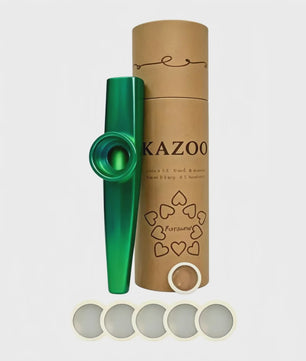 Miwayer Kazoo Set: 7 Kleuren Muziek Kazoo met Extra Membranen - Leer Snel Muziek Maken