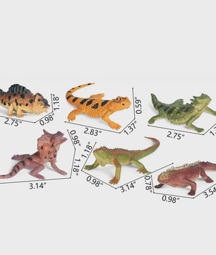 Realistische Reptielen Speelgoedset: Kameleon, Leguaan, Baardagaam & Meer