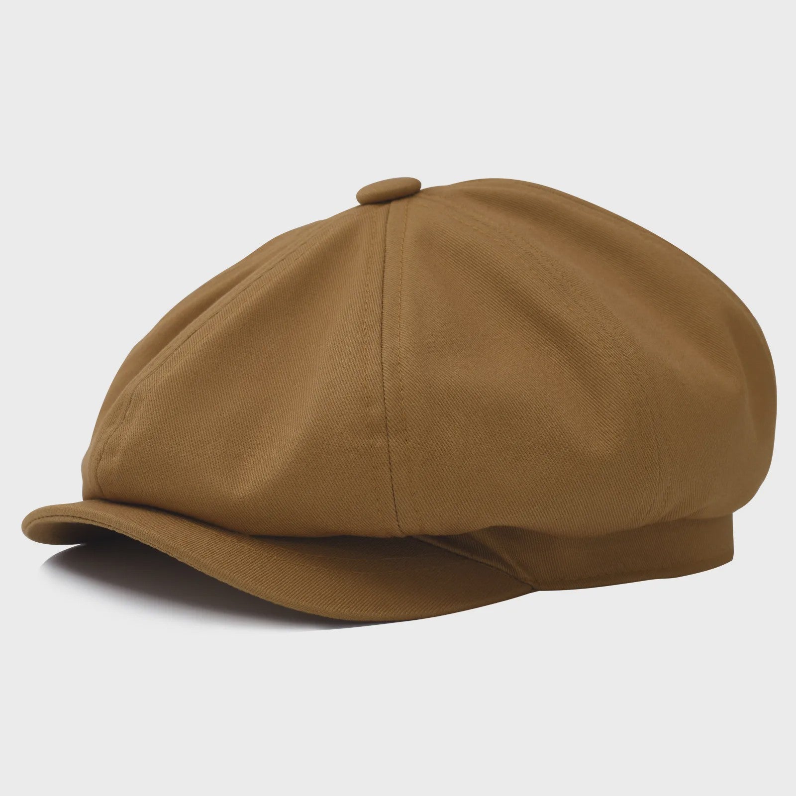 BOTVELA Heren Gatsby Pet van Twill Katoen - Stijlvolle 8-Panel Flat Cap