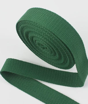 4 Meter Katoenen Band - 1.3mm Dikke Webbing voor Tassen, Riemen & DIY Projecten (20-50mm Breed)