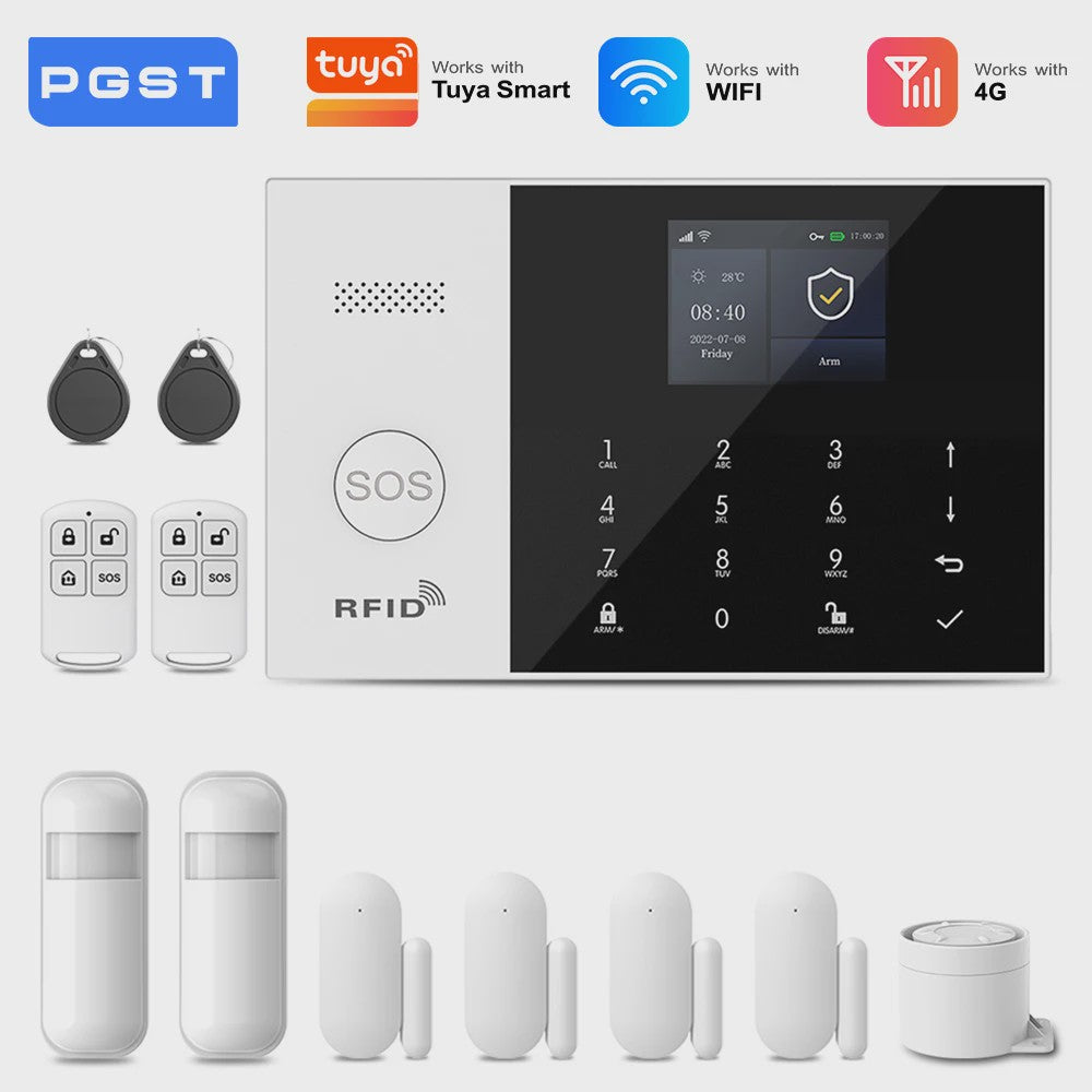 Slimme Alarmset met WiFi, GSM & Tuya Compatibiliteit - Inclusief Deursensor