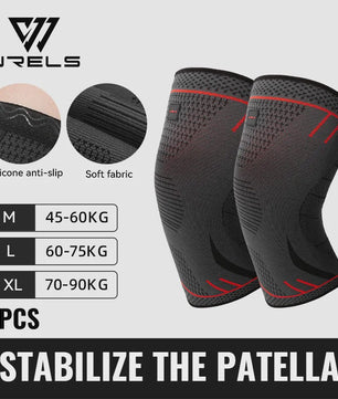 WRELS Compressie Kniebrace - Ademend, Anti-slip, Sport & Pijnverlichting