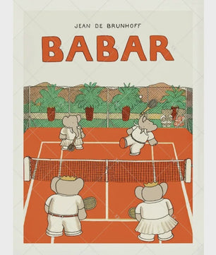 Babar Poster Canvas - Sprookjes Kunst voor Kinderkamer & Babykamer Decoratie
