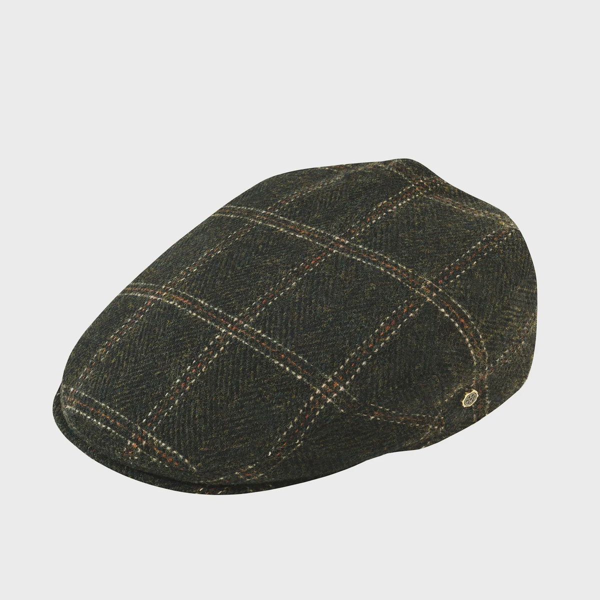 Stijlvolle Heren & Dames Tweed Flat Cap - Ierse Pet in Visgraatpatroon