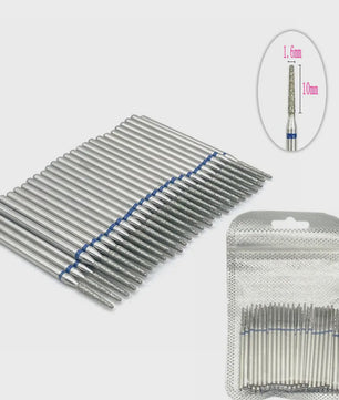 50 Stuks Diamant Freesjes Set - 2.35mm Schacht voor Nagel- en Tandheelkundig Gebruik