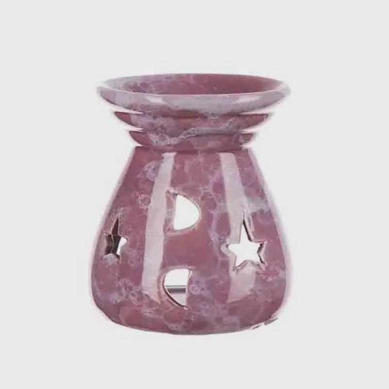 Aromatherapie Brander Keramiek met Sterren & Maan Uitsnijdingen - Sfeervol en Romantisch