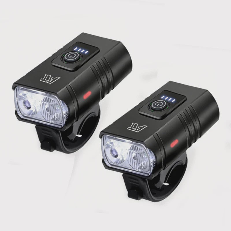 Oplaadbare Fietsverlichting LED Voorlamp Type-C, Waterdicht & 6 Modi