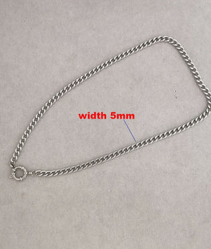 Gouden Roestvrij Stalen Ketting met Sailor Sluiting - Unisex Choker
