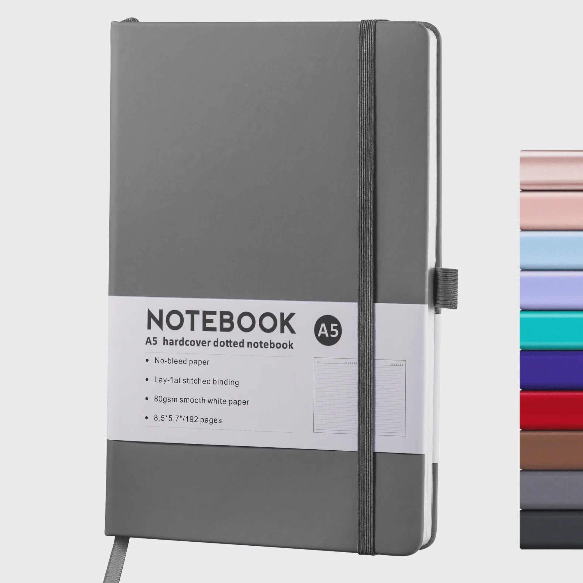 Hardcover A5/A6 Notitieboek met Elastische Band - PU Leer Dagboek