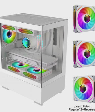 WJCOOLMAN Xuanwu Mini/Pro PC Behuizing - M-ATX/ITX, 270° Panoramisch Uitzicht