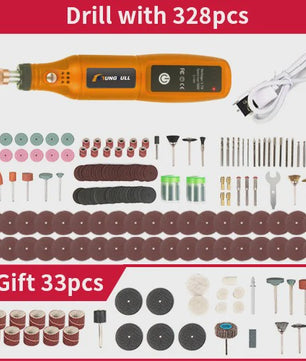 Draadloze Mini Rotary Tool: USB Oplaadbare Boor & Polijstmachine voor DIY Projecten