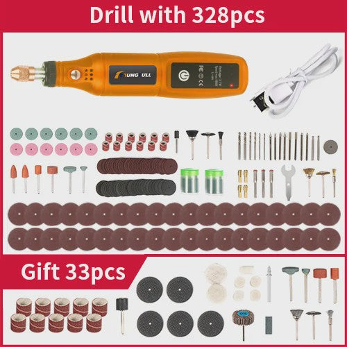 Draadloze Mini Rotary Tool: USB Oplaadbare Boor & Polijstmachine voor DIY Projecten