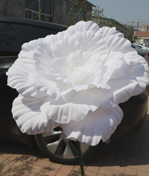 Grote Kunstbloem Pioenroos - 80cm Diameter - Decoratie voor Feesten, Evenementen & Bruiloften