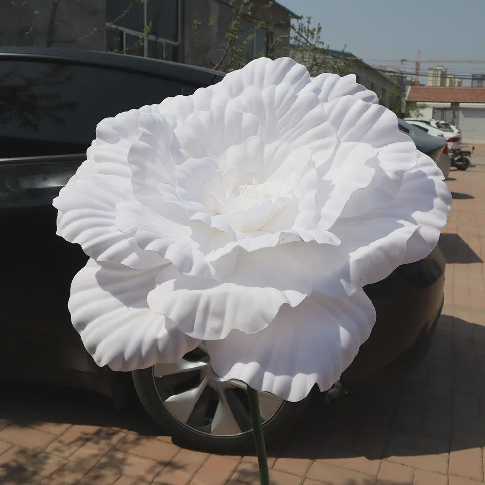 Grote Kunstbloem Pioenroos - 80cm Diameter - Decoratie voor Feesten, Evenementen & Bruiloften
