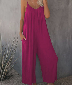 Zomerse Dames Overall Broek met Zakken - Comfortabel & Casual