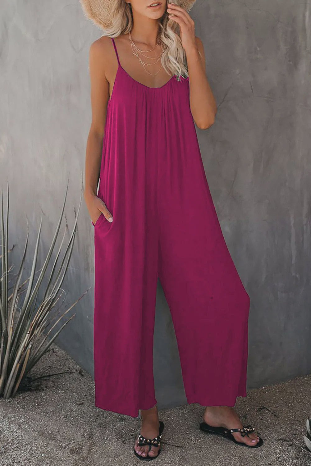 Zomerse Dames Overall Broek met Zakken - Comfortabel & Casual