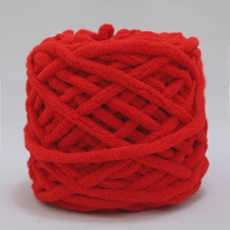 Chenille Garen 100g/bol - Super Zacht Dik Wol Garen voor Handbreien, DIY Sjaals & Projecten