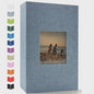 Linnen Fotoalbum voor 600 Foto's 4x6 inch met Venster & Horizontale/Verticale Insteekvakken